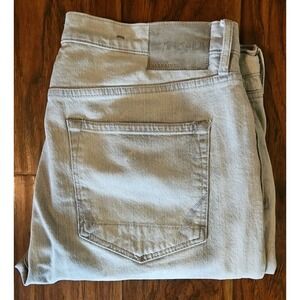 Allsaints Jack Mens Light Wash Button Fly Jeans Size 38X28 Excellent